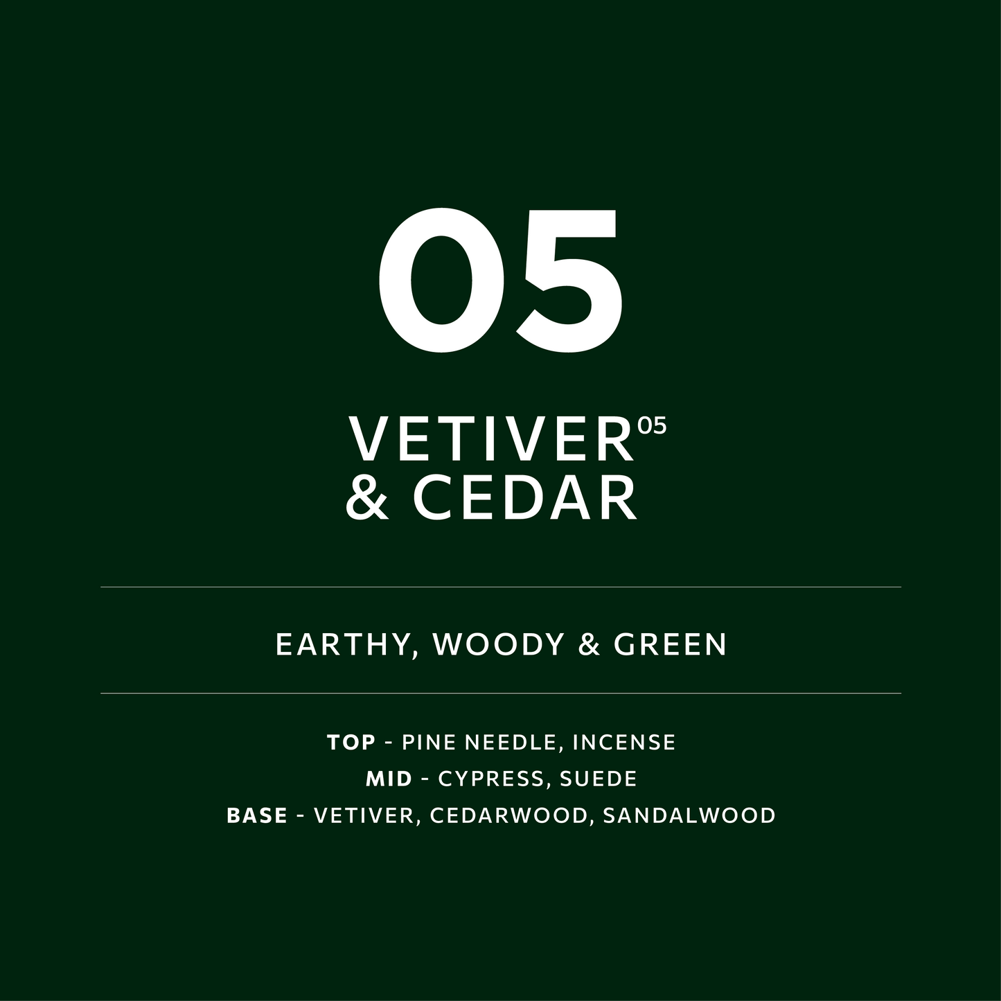 Vetiver & Cedar 05 Body Wash | 750ML
